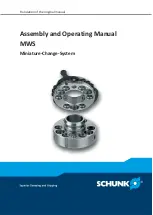 SCHUNK MWS 20 Assembly And Operating Manual предпросмотр