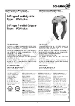 Preview for 1 page of SCHUNK PGN-plus 100 Assembly And Operating Manual