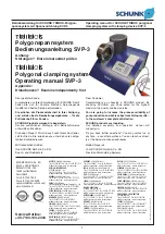 SCHUNK SVP-3 Operating Manual preview