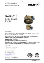 Предварительный просмотр 1 страницы SCHUNK SWS-I-011 Assembly And Operating Manual