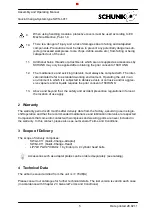 Предварительный просмотр 5 страницы SCHUNK SWS-I-011 Assembly And Operating Manual