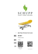 schupp ACHAT 131035 Instructions For Use Manual предпросмотр