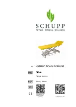 Preview for 1 page of schupp OPAL 136435 Instructions For Use Manual