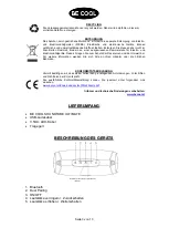 Preview for 3 page of Schuss BE COOL Soundtube Ultimate BC30BTS2002STX Instruction Manual