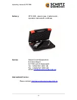 Предварительный просмотр 22 страницы SCHUTZ GPD 3000 User Manual