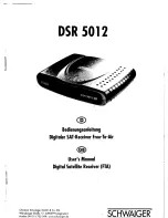 Предварительный просмотр 1 страницы Schwaiger DSR 5012 User Manual