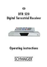 Preview for 1 page of Schwaiger DTR 520 Operating Instructions Manual