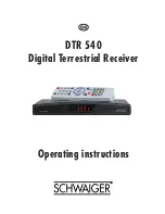 Schwaiger DTR 540 Operating Instructions Manual предпросмотр