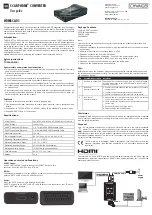 Preview for 2 page of Schwaiger HDMSCA 01 User Manual