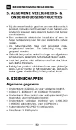 Preview for 52 page of Schwaiger NWSW5 Operating And Safety Instructions Manual