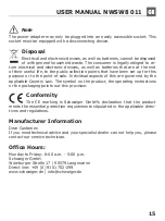 Preview for 15 page of Schwaiger NWSW8 Operating And Safety Instructions Manual