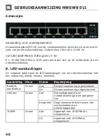 Preview for 40 page of Schwaiger NWSW8 Operating And Safety Instructions Manual