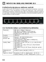 Preview for 56 page of Schwaiger NWSW8 Operating And Safety Instructions Manual