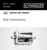 Preview for 6 page of Schwaiger SF40 User Instructions