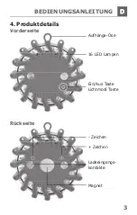 Preview for 3 page of Schwaiger WALED 10 Operating And Safety Instructions Manual