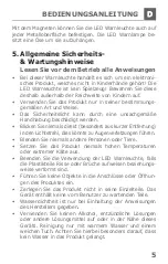 Preview for 5 page of Schwaiger WALED 10 Operating And Safety Instructions Manual