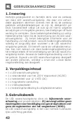 Preview for 42 page of Schwaiger WALED 10 Operating And Safety Instructions Manual