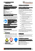 Preview for 5 page of Schwamborn 713564 Translation Of The Original Operating Instructions