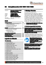 Preview for 3 page of Schwamborn BAS 1500E Translation Of Original Operating Manual