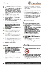 Preview for 8 page of Schwamborn DSM 430 Translation Of The Original Operating Manual