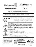 Предварительный просмотр 1 страницы Schwank ecoSchwank-X Installation & Owner'S Manual