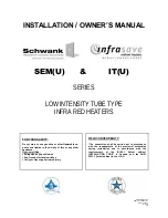 Schwank IT 110-30 Installation And Owner'S Manual preview