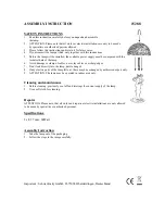 Предварительный просмотр 2 страницы Schwartinsky 15288 Assembly Instruction