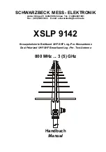 Preview for 1 page of Schwarzbeck XSLP 9142 Manual