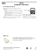 Preview for 2 page of Schweitzer Engineering Laboratories AR-OH Installation Instructions