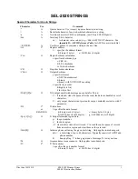 Предварительный просмотр 467 страницы Schweitzer Engineering Laboratories SEL-2020 Instruction Manual