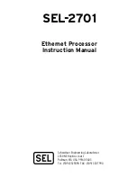 Preview for 1 page of Schweitzer Engineering Laboratories SEL-2701 Instruction Manual