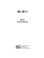 Preview for 1 page of Schweitzer Engineering Laboratories SEL-701-1 Instruction Manual