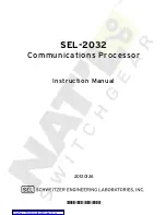 Schweitzer Engineering SEL-2032 Instruction Manual предпросмотр