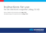 Schweizer eMag 70 HD Instructions For Use Manual preview