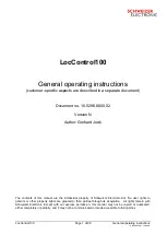 Schweizer LocControl100 General Operating Instructions предпросмотр