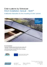 Schweizer Solrif Short Installation Manual preview