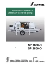 Предварительный просмотр 1 страницы Schwing SP 1800-D Original Operating Instructions