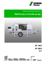 Schwing SP 1800 Original Operating Instructions preview