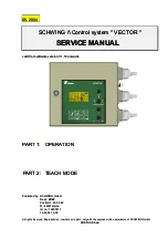 Preview for 1 page of Schwing VECTOR Service Manual