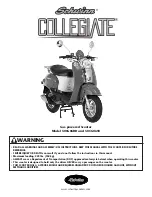 Schwinn Motor Scooters Collegiate 50CG06RD Manual preview