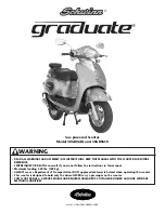 Schwinn Motor Scooters Graduate 50GR06BL Manual preview