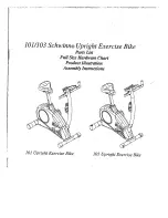 Schwinn 101 Upright Bike Assembly Manual preview