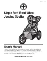 Preview for 1 page of Schwinn Double Seat Fixed WheelJogging Stroller User Manual