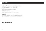 Preview for 2 page of Schwinn Turismo 13-SC213 Owner'S Manual