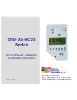 SCI CEO-24-HC22 Series Owner'S Manual preview