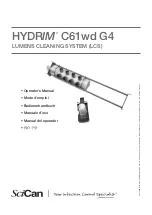 SciCan Hydrim C61wd G4 Operator'S Manual preview