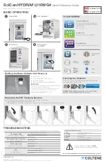 SciCan HYDRIM L110w G4 Quick Reference Manual preview