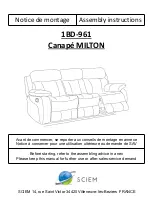 Preview for 1 page of SCIEM MILTON 1BD-961 Assembly Instructions