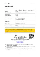 Предварительный просмотр 4 страницы ScienceCube KDS-1037 Quick Start Manual