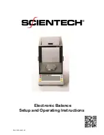 ScienTECH SA Analytical SA 120 Set Up And Operating Instructions Manual preview